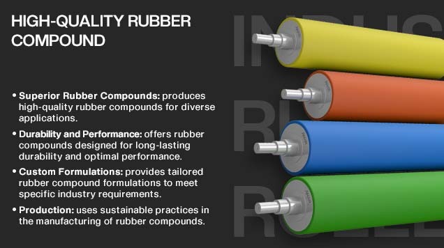 Nip rubber roll manufacturer